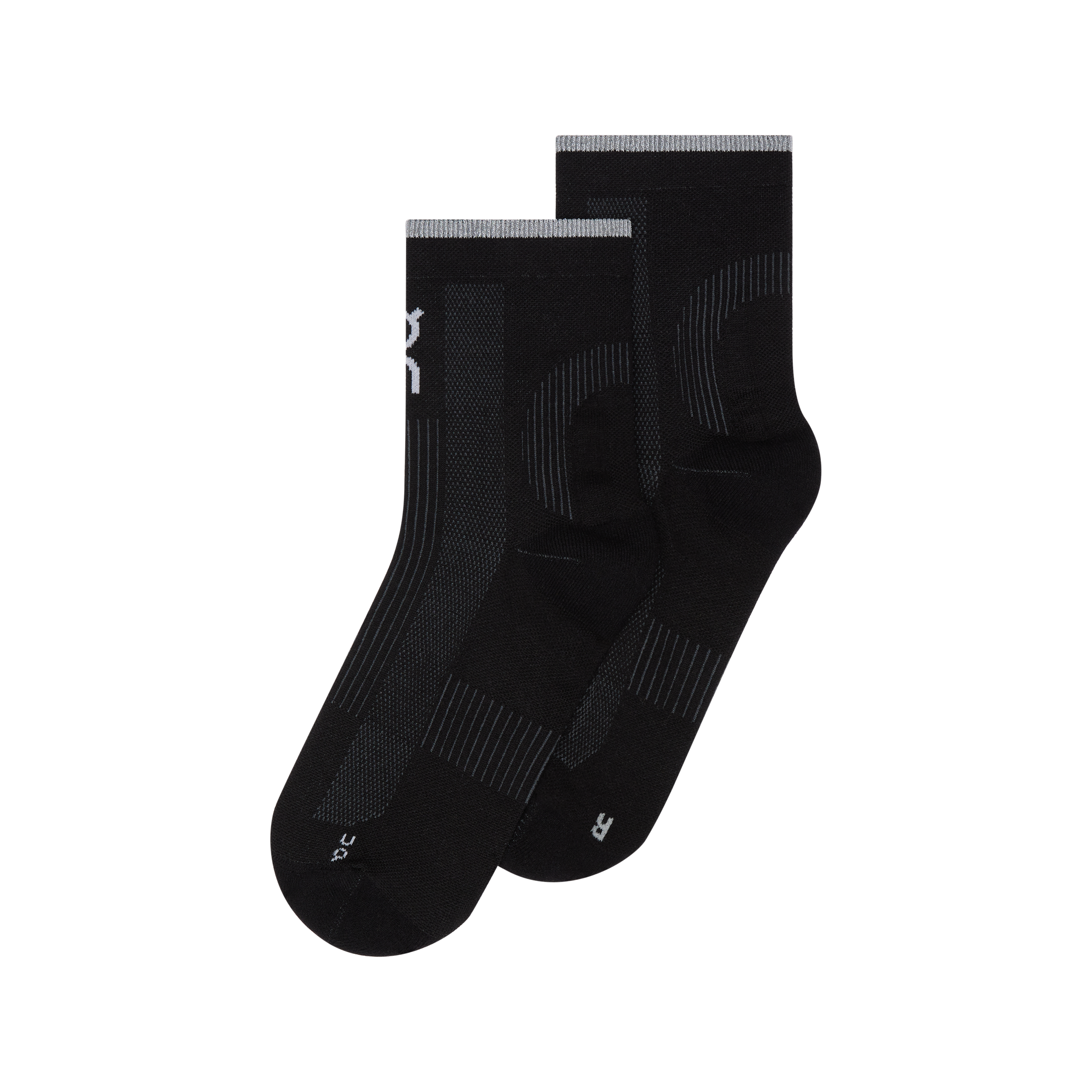 On Performance Run Sock Mid Unisex - Black/Eclipse