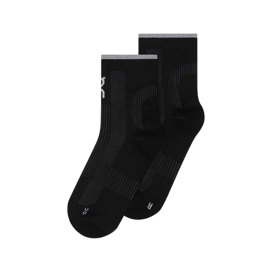 On Performance Run Sock Mid Unisex - Black/Eclipse