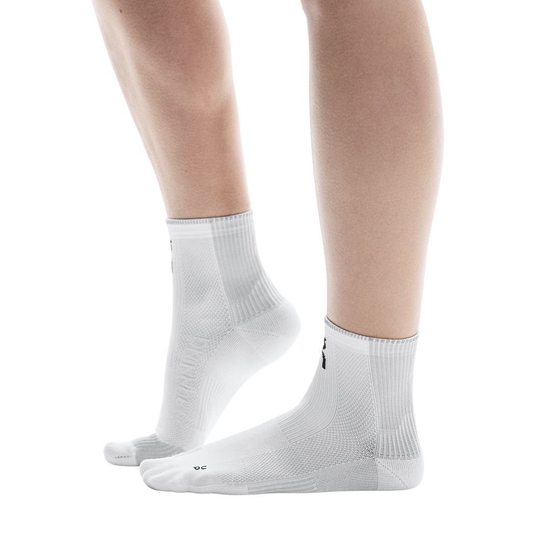 On Performance Run Sock Mid Unisex - White/Glacier