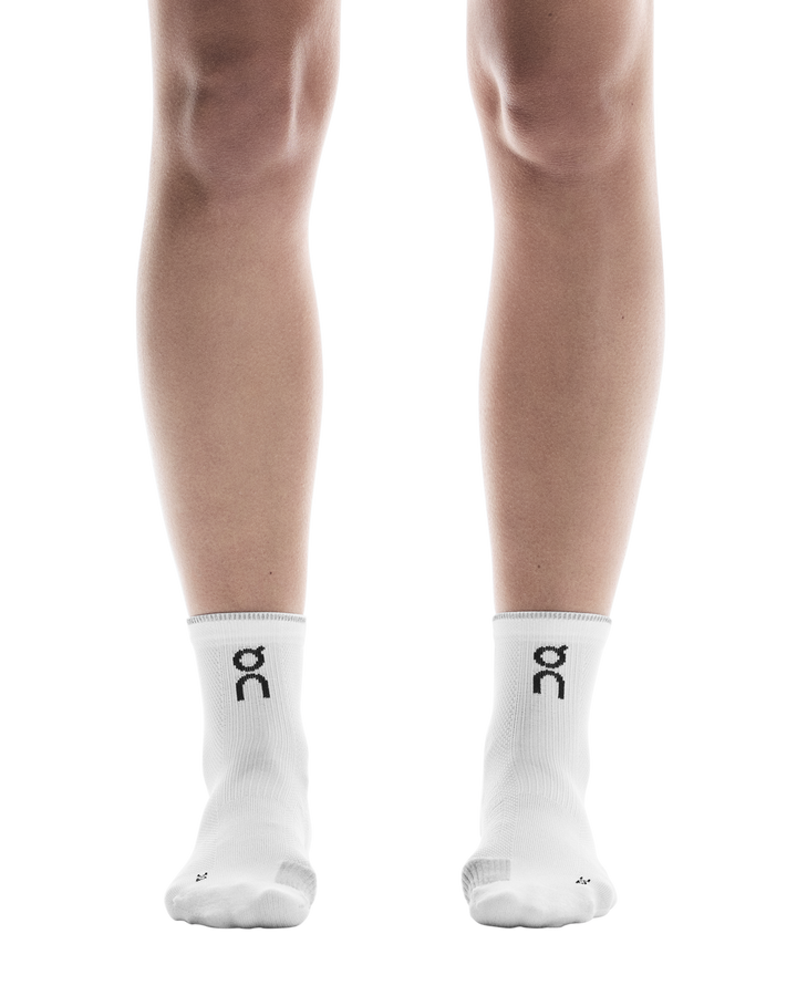 On Performance Run Sock Mid Unisex - White/Glacier