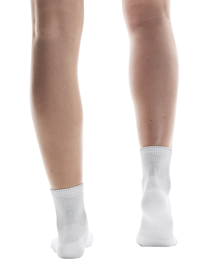 On Performance Run Sock Mid Unisex - White/Glacier
