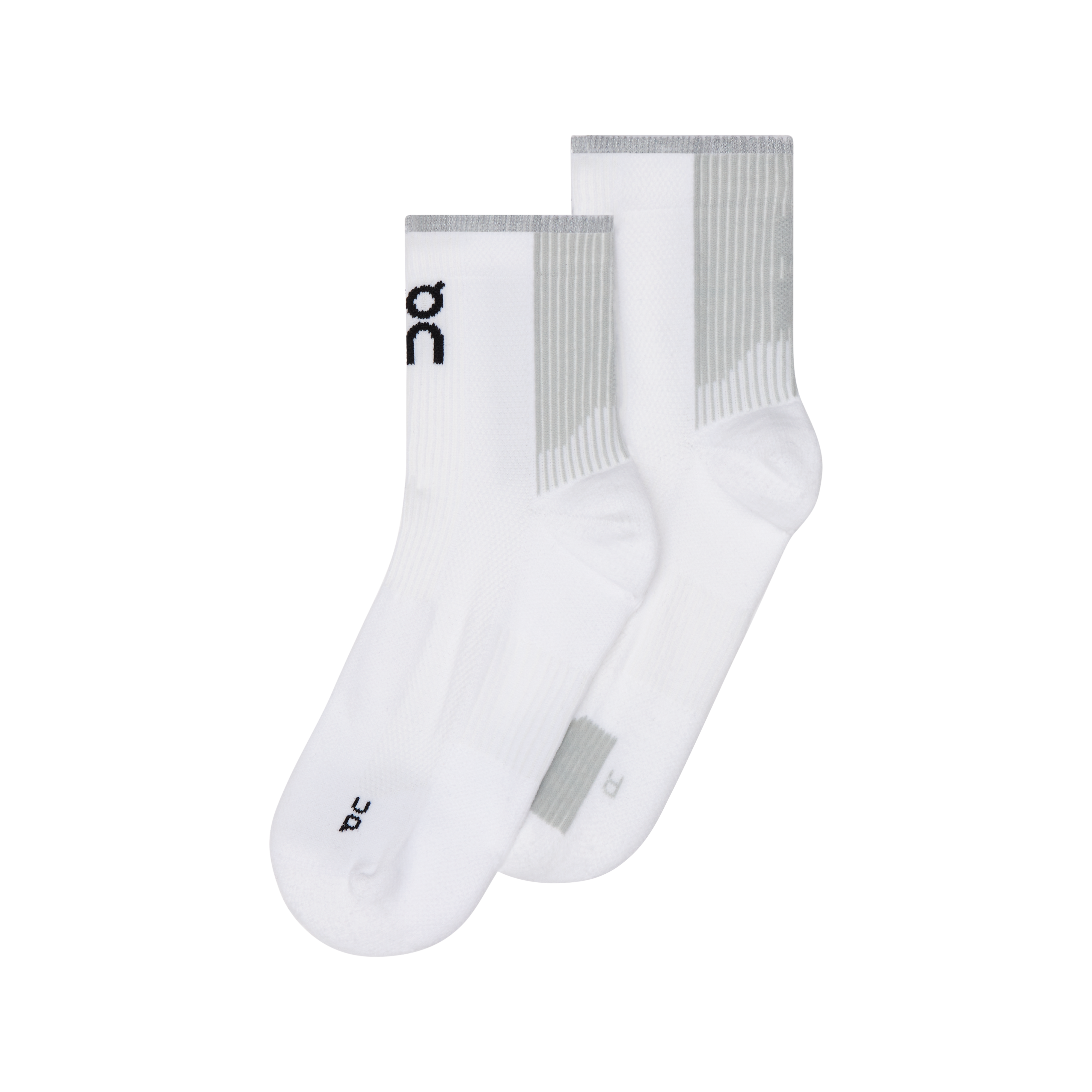 On Performance Run Sock Mid Unisex - White/Glacier