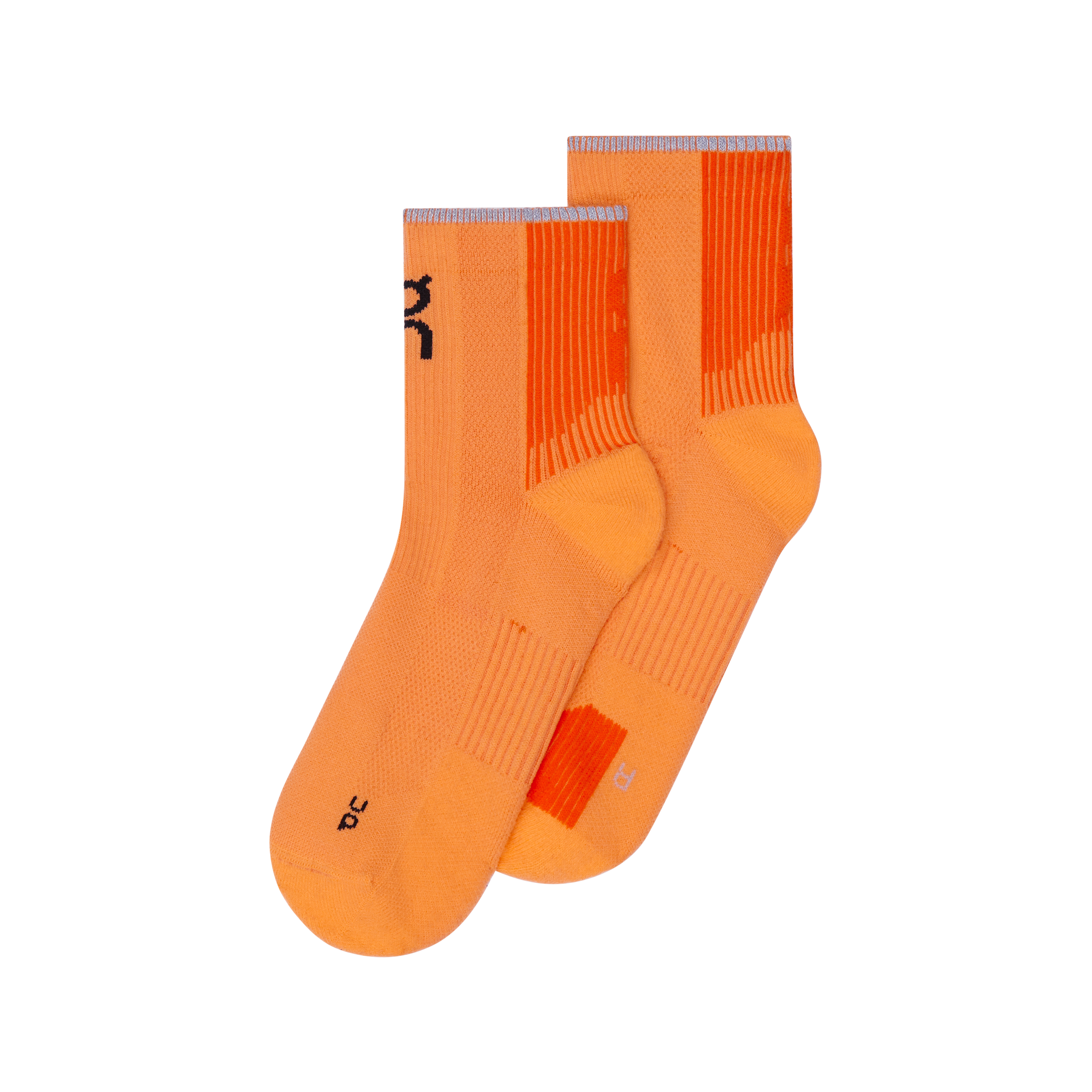 On Performance Run Sock Mid Unisex - Tangerine/Flame