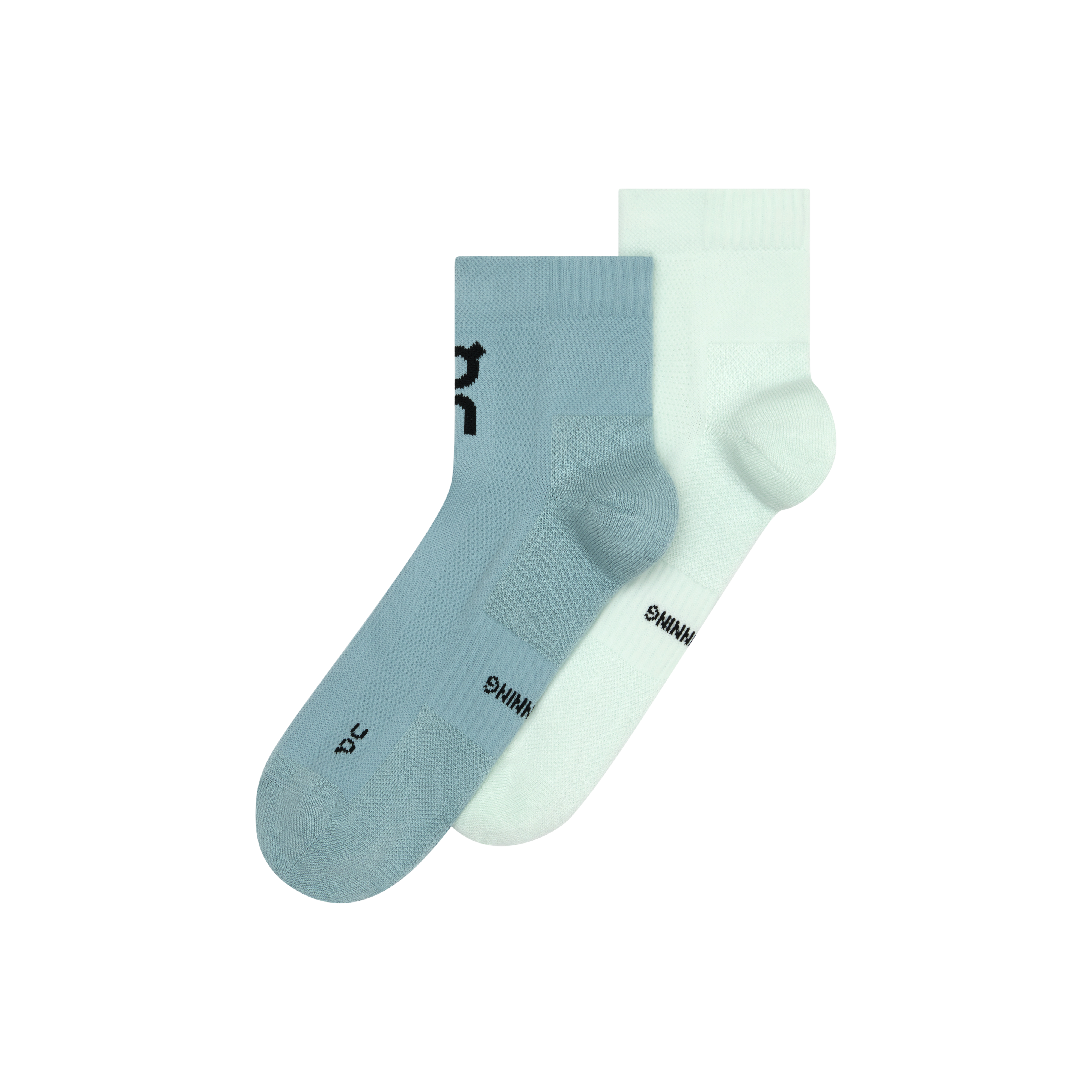 On Core Run Sock Mid 2-Pack Unisex - Flurry/Wash - AW26