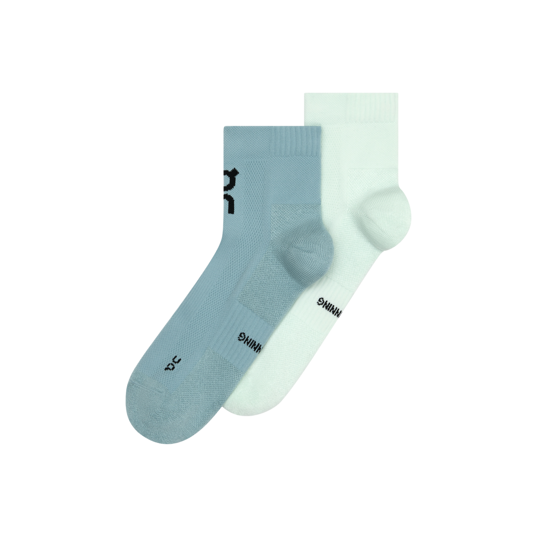 On Core Run Sock Mid 2-Pack Unisex - Flurry/Wash - AW26