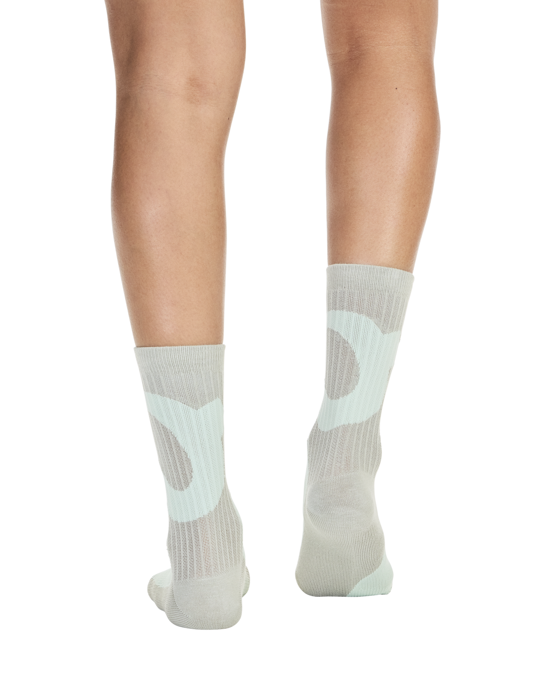 On Liquid Logo Sock High 2er-Pack Unisex – Elfenbein/Zinn