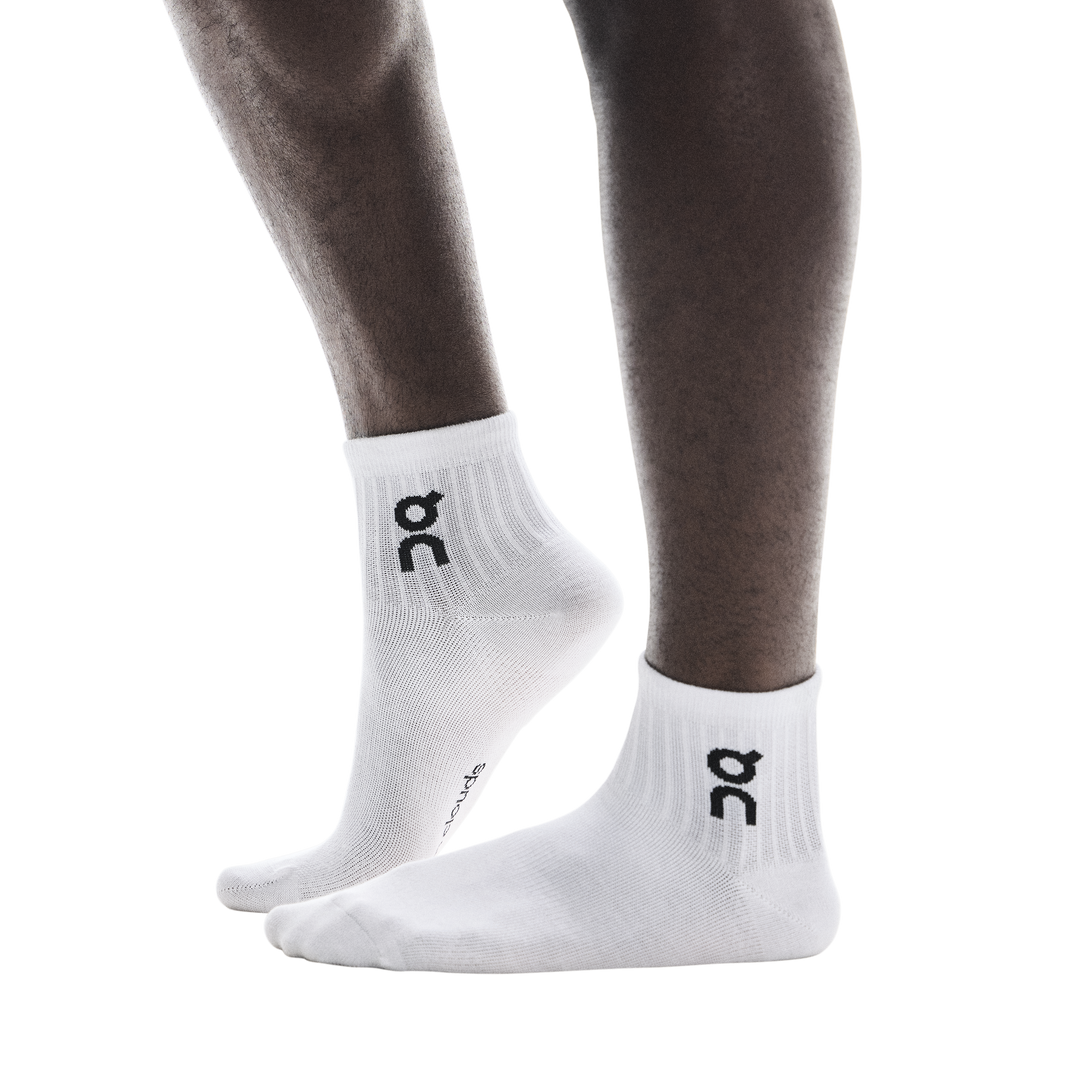 On Logo Sock Mid 3-Pack Unisex - White