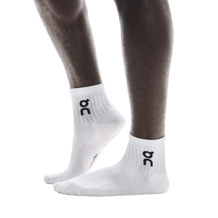 On Logo Sock Mid 3-Pack Unisex - White