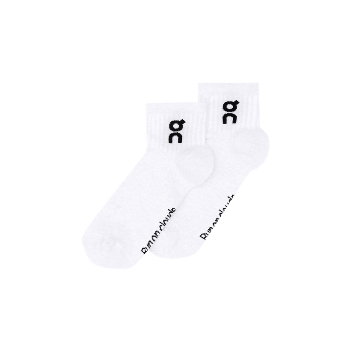 On Logo Sock Mid 3-Pack Unisex - White