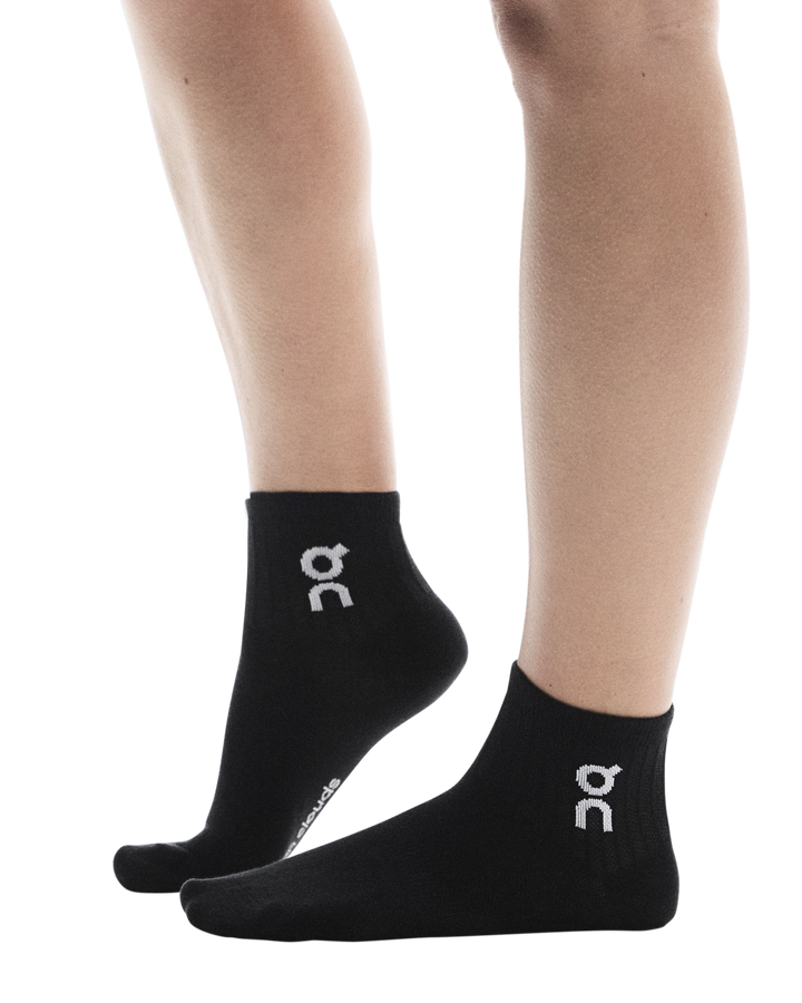 On Logo Sock Mid 3-Pack Unisex - Black