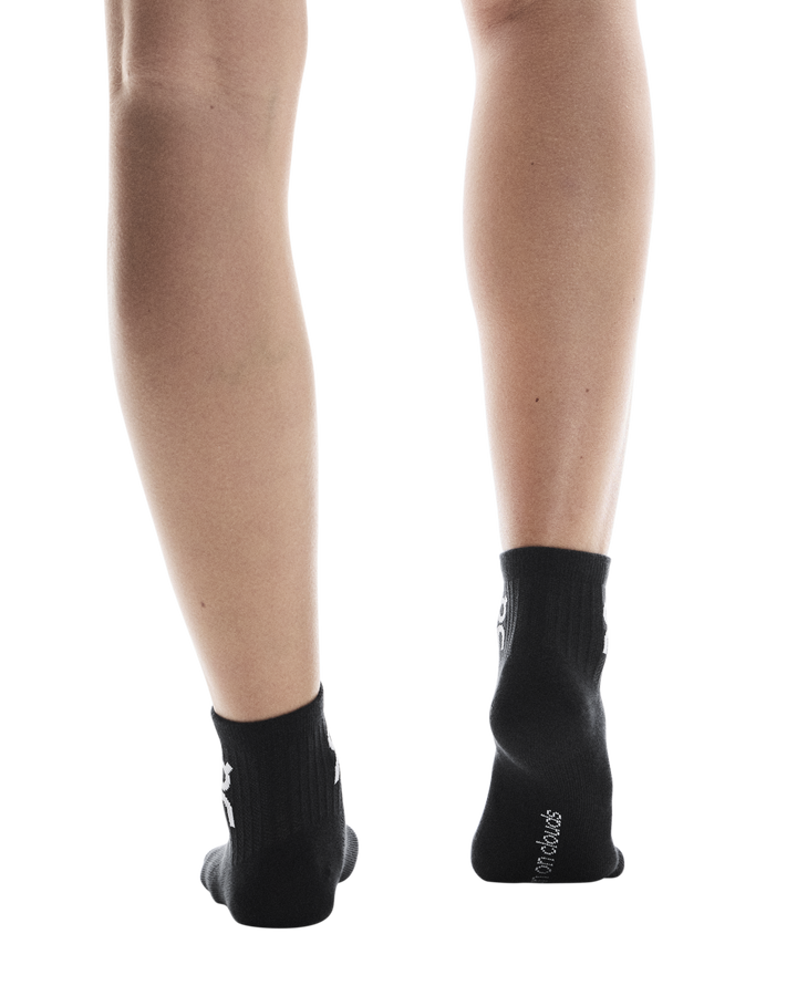On Logo Sock Mid 3-Pack Unisex - Black