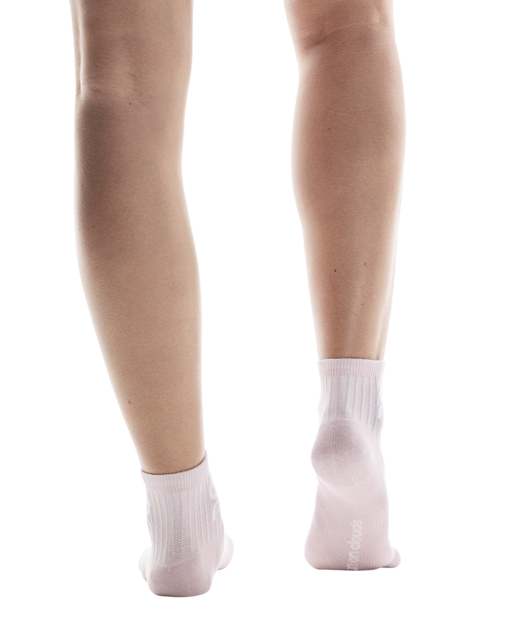 On Logo Sock Mid 3-Pack Unisex - Mauve/Lavendula
