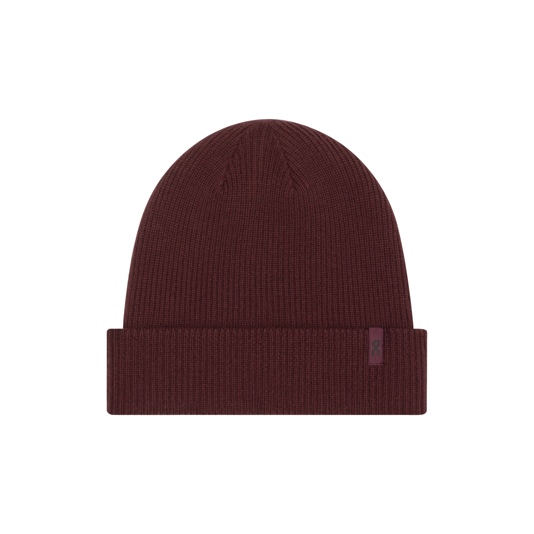 ON Merino Beanie - Maroon - AW26