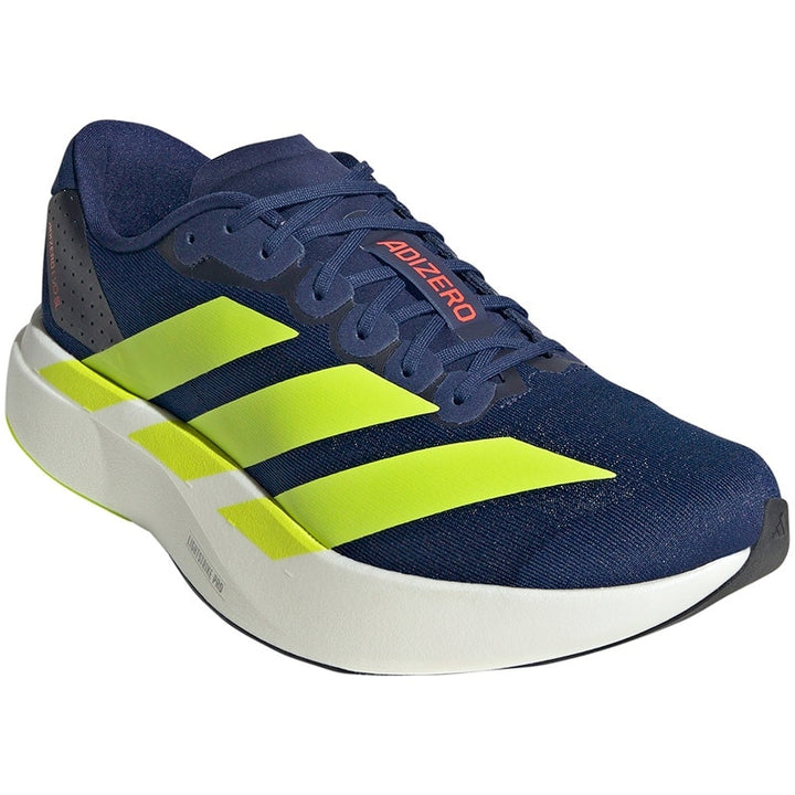 Adidas Mens Adizero Evo SL - Dark Blue/Solar Slime/Lucid Red - Neutral - SS25