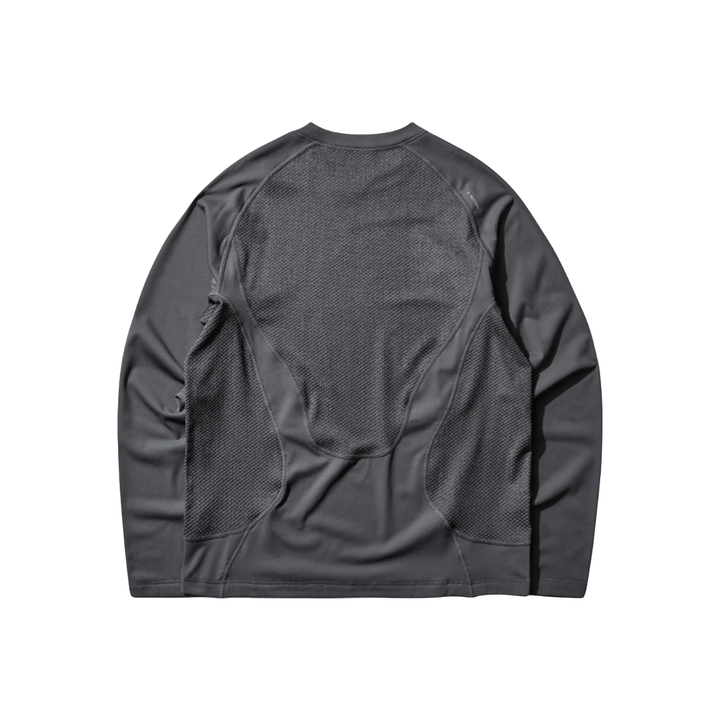 Satisfy Mens Fuzzfleece Octa Long Tee - Dark Shadow
