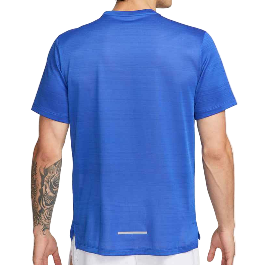 Nike Mens Dri-FIT Miler Tee- Game Royal/Reflective Silver