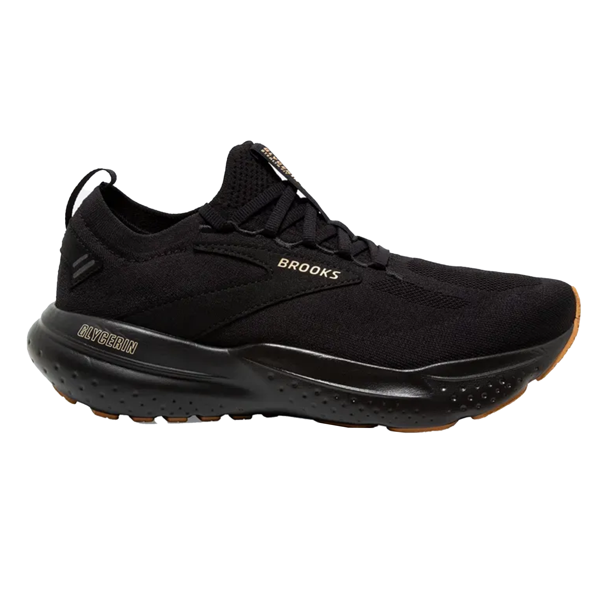 Brooks Womens Glycerin StealthFit  21 - Black/Cream/Biscuit - Neutral