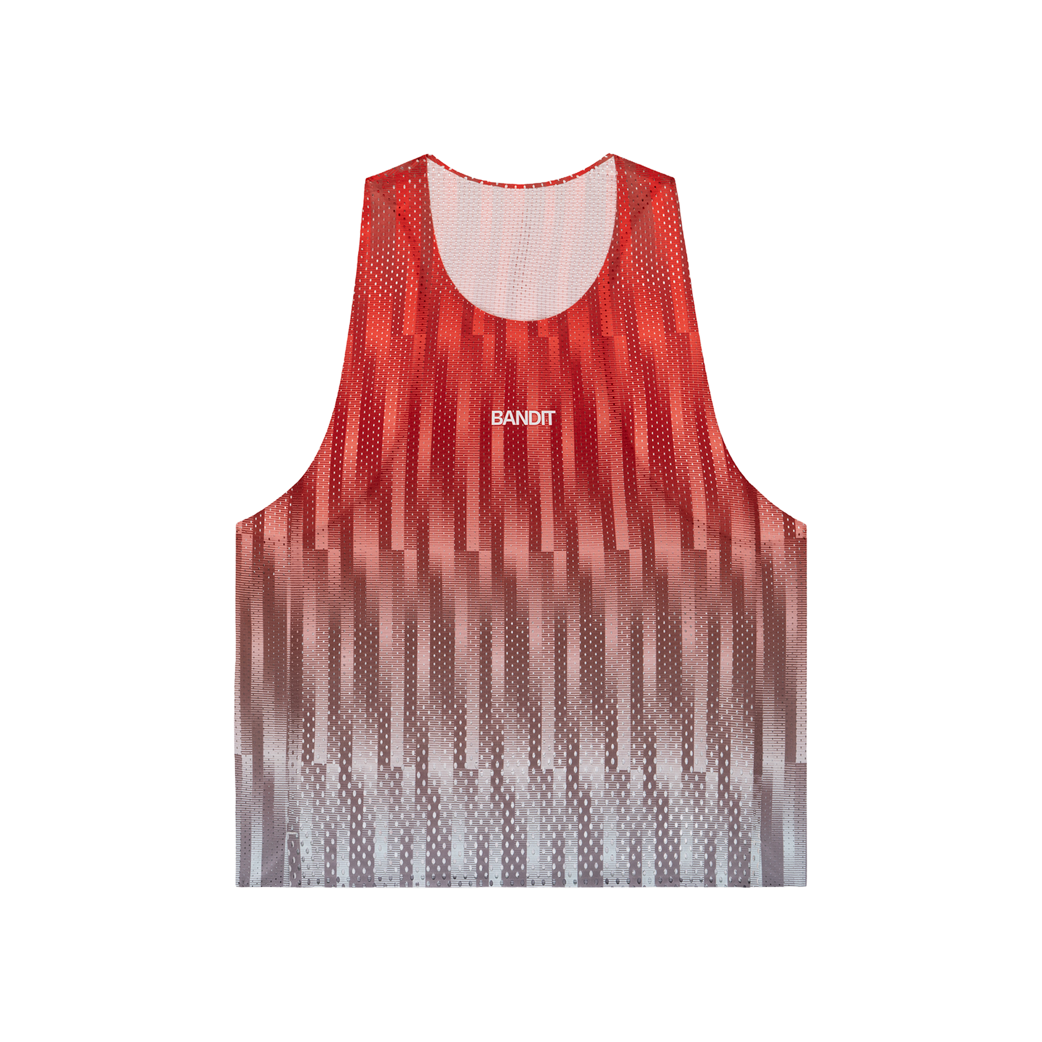 Bandit Men's Shredder Shorty Race Singlet - Uneven Gradient - Poppy - AW26