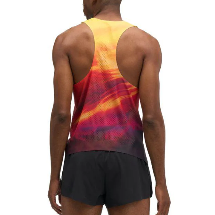 Hoka Mens Race Day Singlet - Hoka Citrus Print - AW26