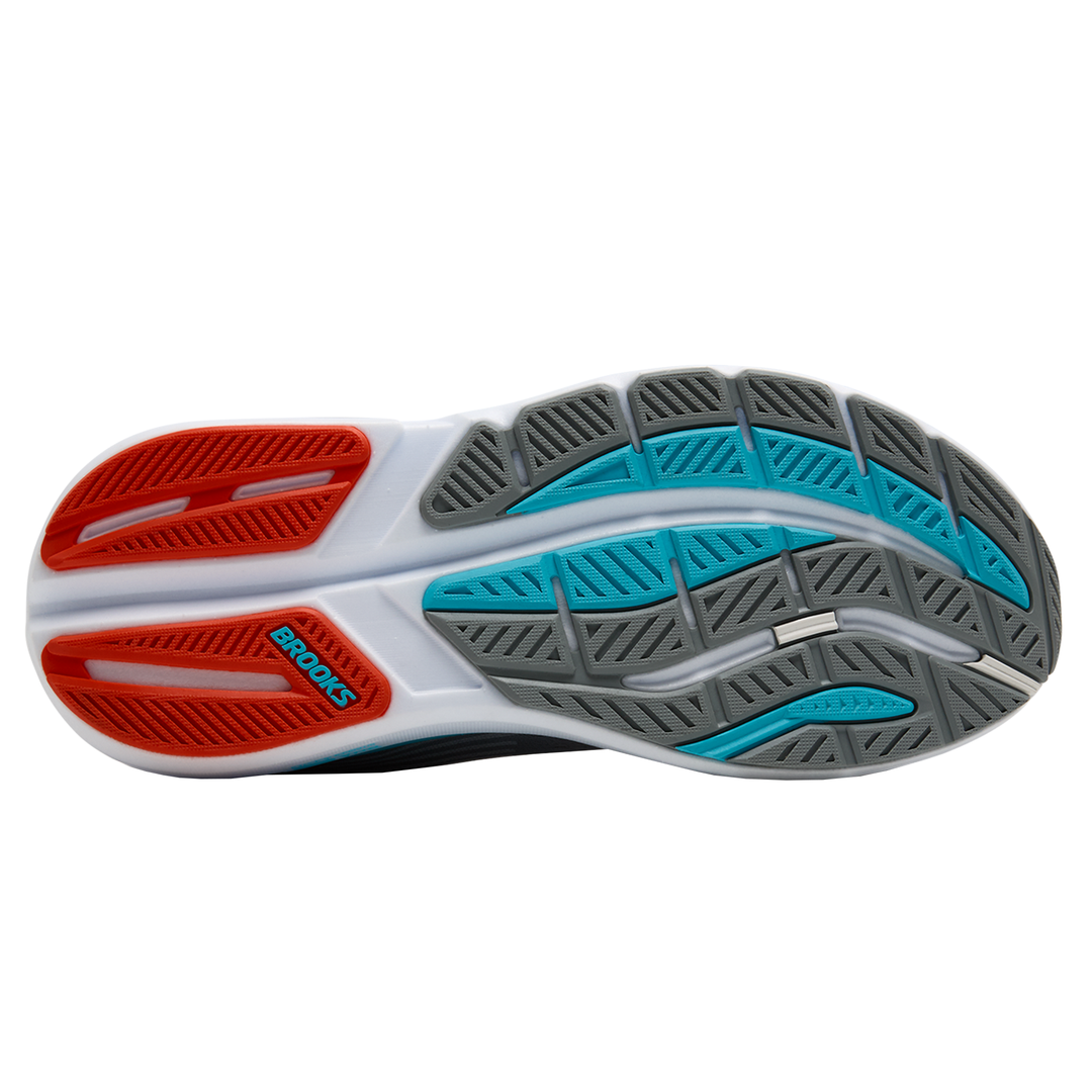 Brooks Mens Ghost Max 3 - Primer Grey/Antarctica/Red - Neutral - AW25
