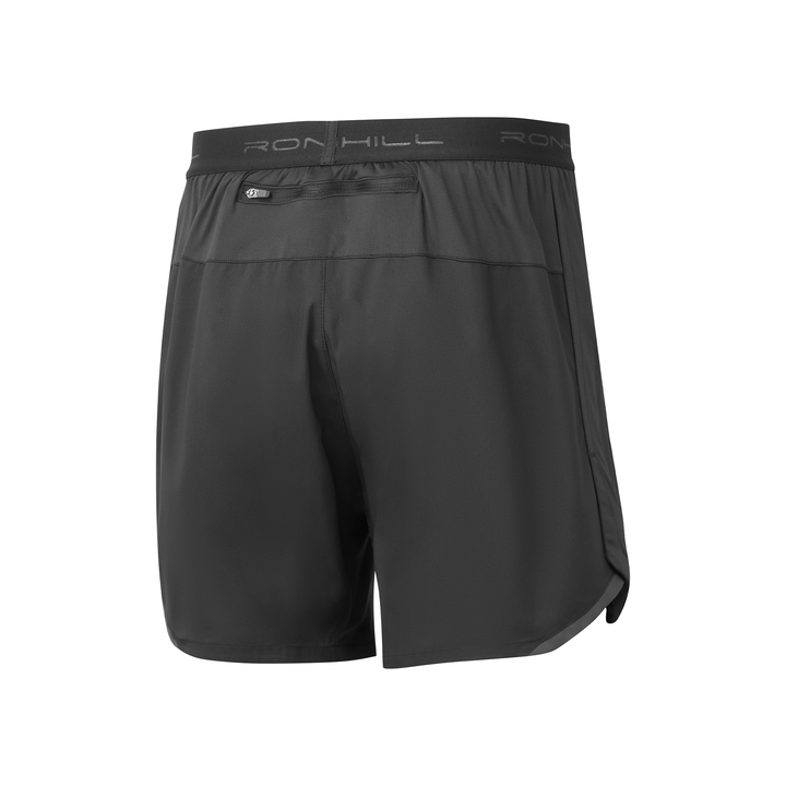 RonHill Herren Tech 5" Short – Ganz Schwarz