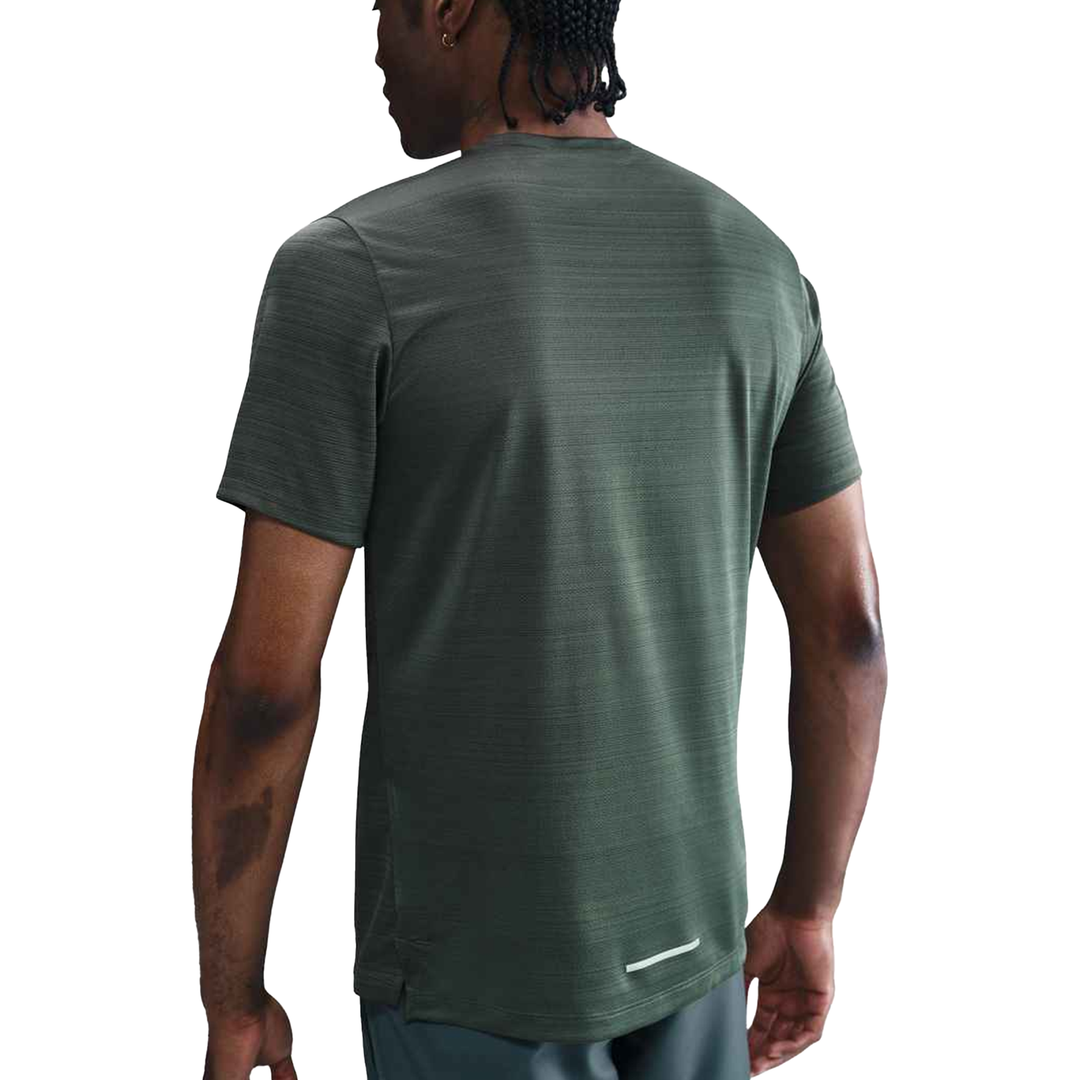 Nike Mens Dri-FIT Miler Tee- Vintage Green/Reflective Silver