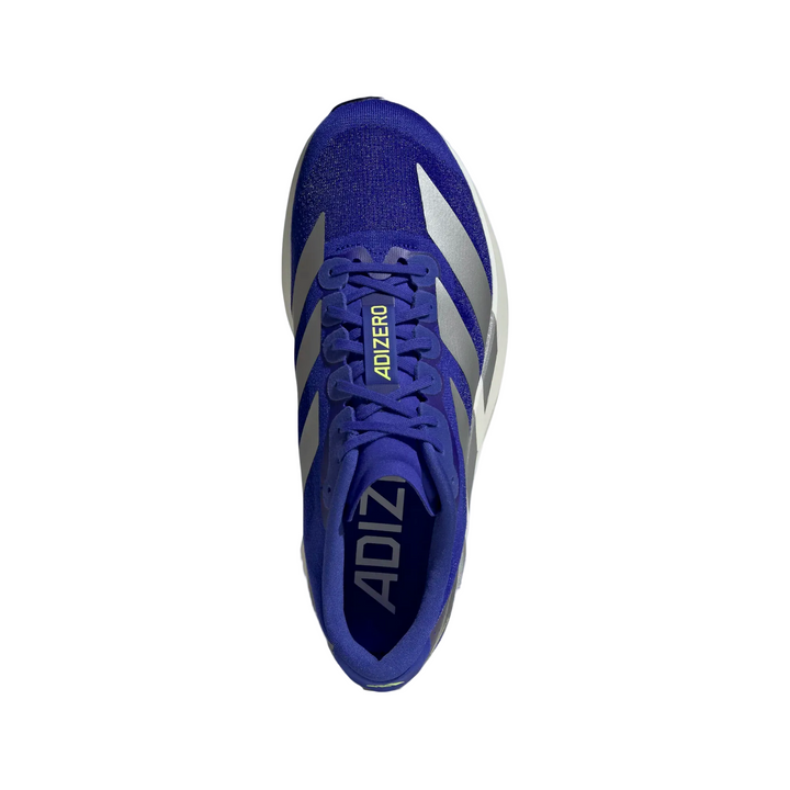 Adidas Mens Adizero Evo SL - Lucid Blue/Silver Metallic/Lucid Lemon - Neutral - SS25