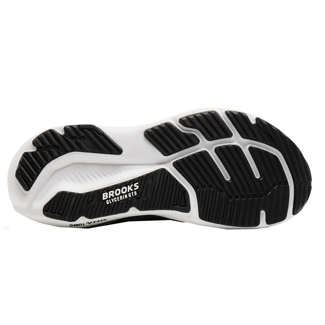 Brooks Damen Glycerin GTS 23 Wide – Breite D – Schwarz/Grau/Weiß – Stabilität – SS26