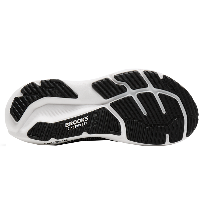 Brooks Damen Glycerin GTS 23 Wide – Breite D – Schwarz/Grau/Weiß – Stabilität – SS26