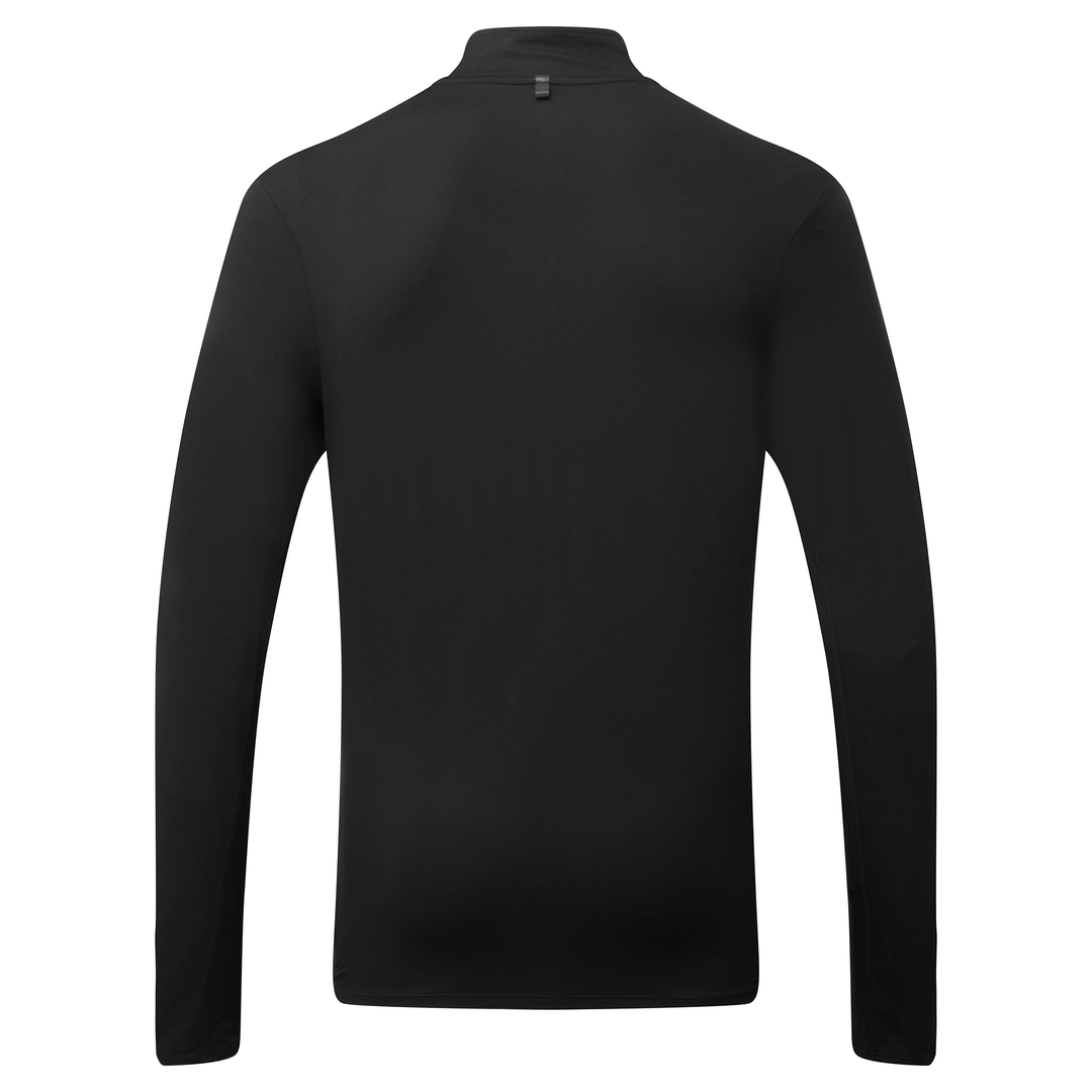 RonHill Mens Core Thermal 1/2 Zip - Black/Bright White - AW25