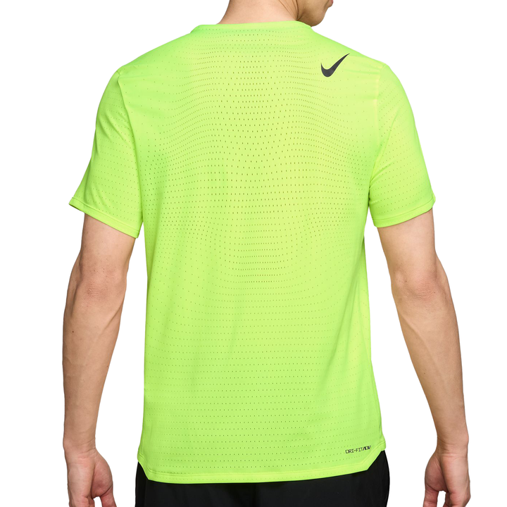 Nike Herren Dri-FIT ADV Kurzarm AeroSwift T-Shirt – Volt/Schwarz