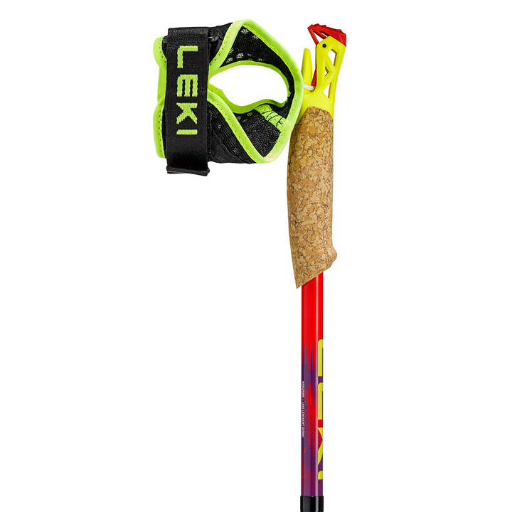 Leki Ultratrail FX.One Trail Running Poles - Bright Red/Violet/Neon Yellow