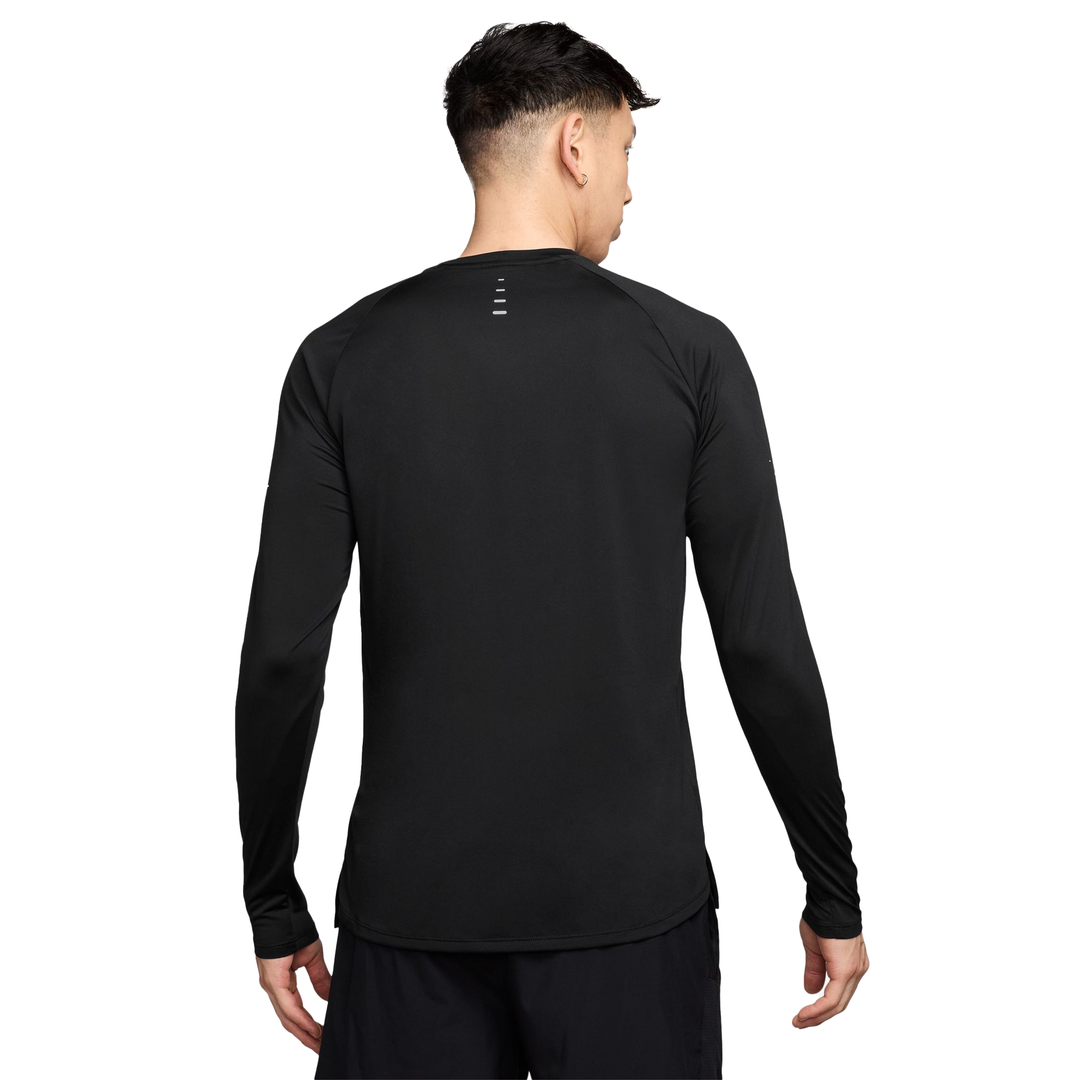 Nike Mens Dri-FIT Stride L/S Top - Black/Reflective Silver