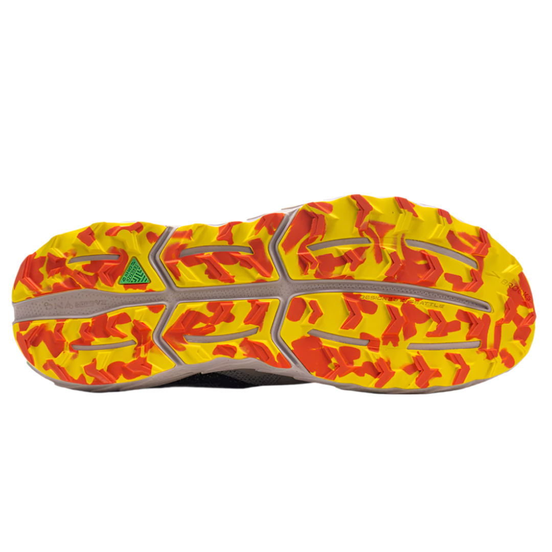 Brooks Mens Caldera 7 - White Sand/Chateau Gray/Yellow - Trail