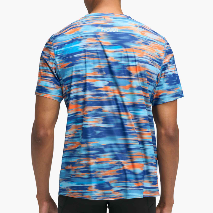 Hoka Mens Airolite Run Short Sleeve 2.0 - Blue Blurr