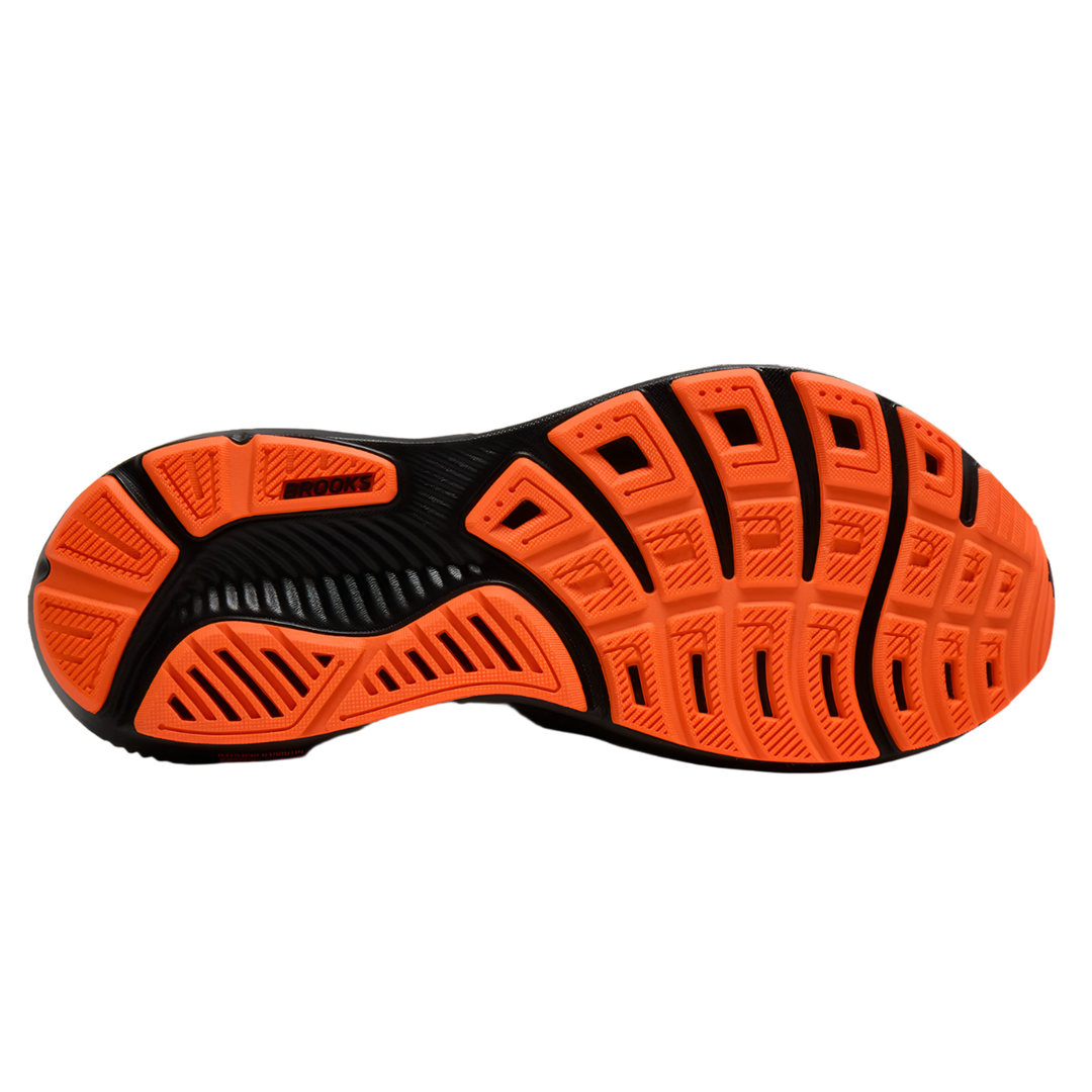 Brooks Mens Ghost 17 - Black/Orange - Neutral - AW25