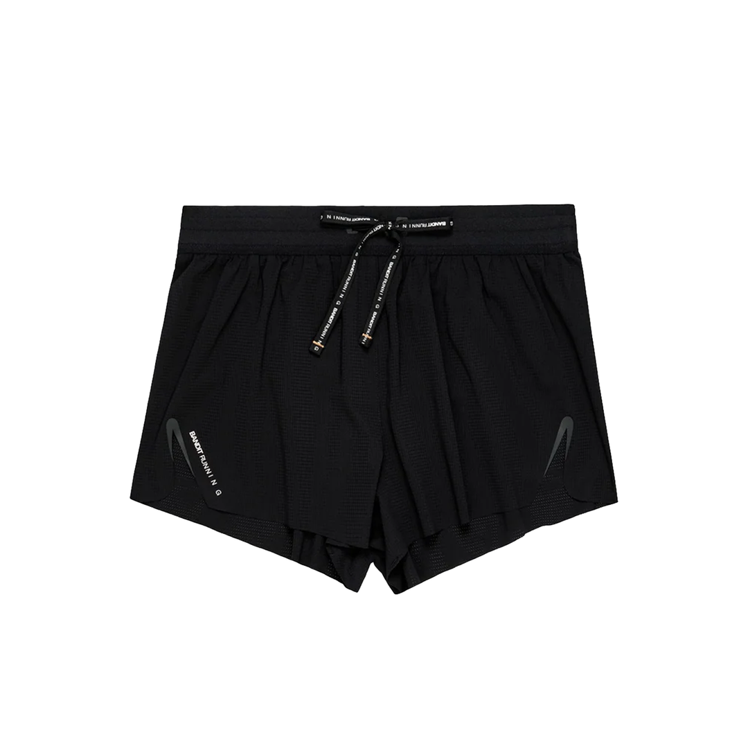 Bandit Womens Ripspeed 3" Split Shorts - Black - AW26