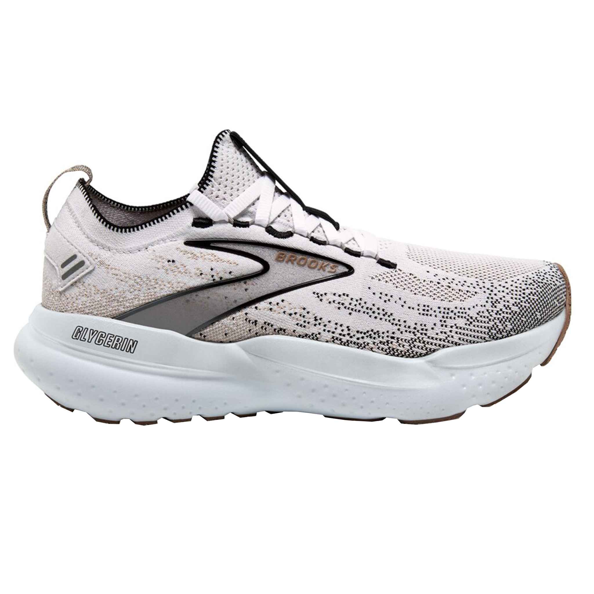 Brooks Womens Glycerin StealthFit  21 - White/Grey/Black - Neutral