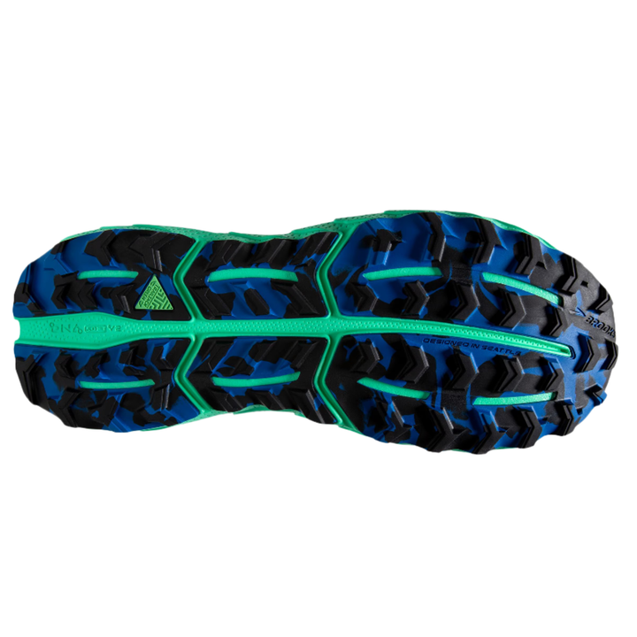 Brooks Mens Cascadia 17 - Victoria Blue/Black/Spring Bud - Trail