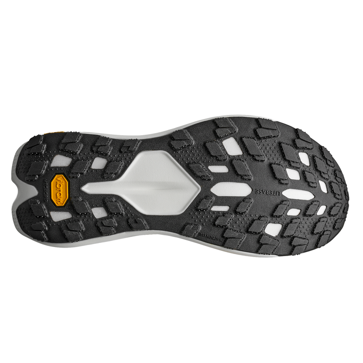 Hoka Womens Tecton X 4 - Frost/Neon Tangerine - Trail - AW26