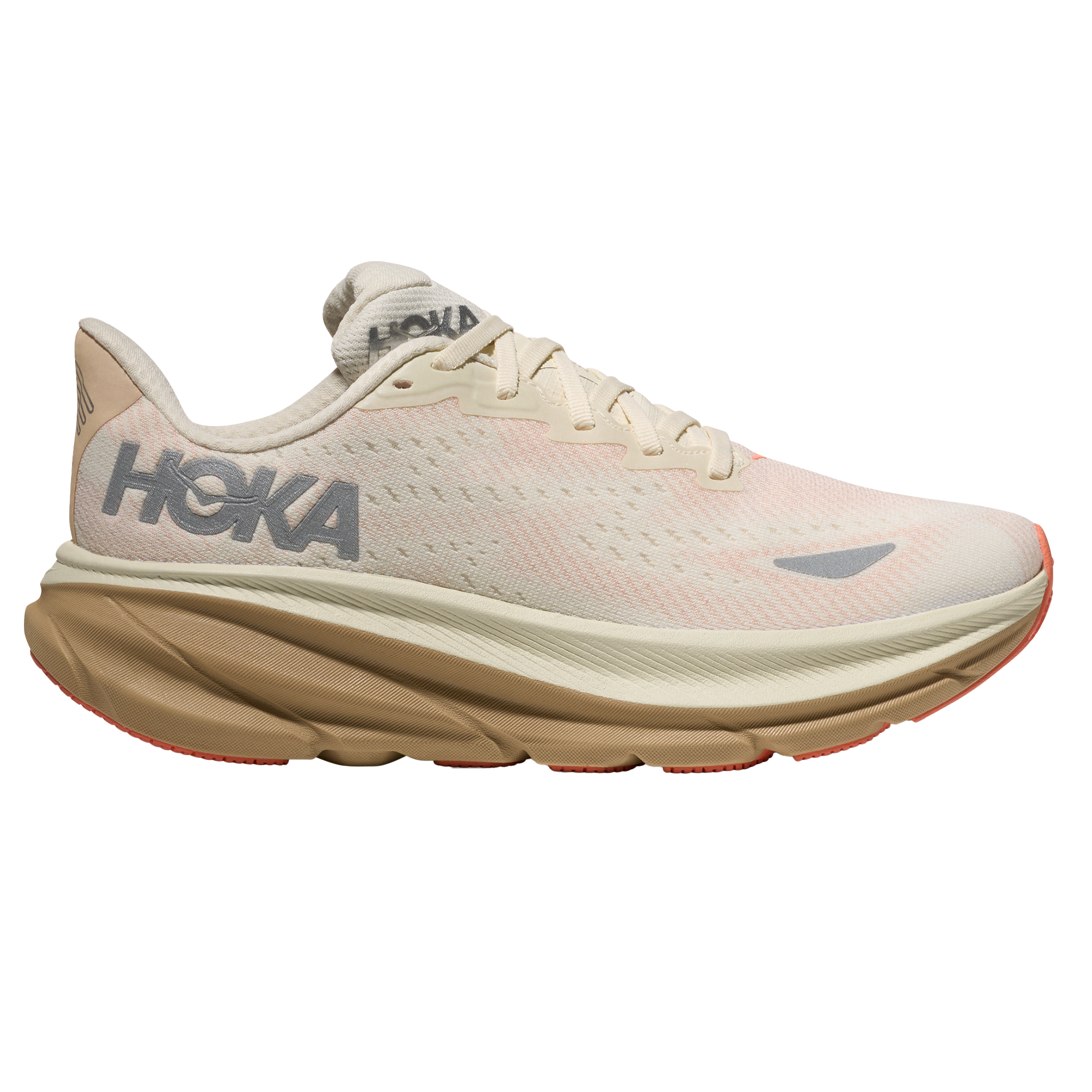 Hoka Womens Clifton 9 GTX - Eggshell/Khaki - Neutral - SS26