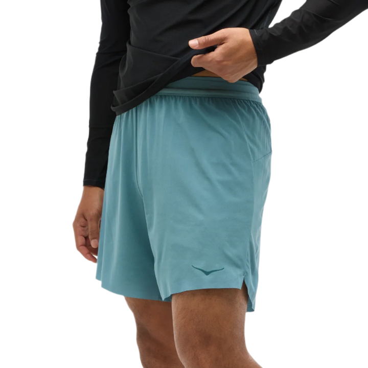 Hoka Mens Glide 7" 2in1 Short - Mountain Fog