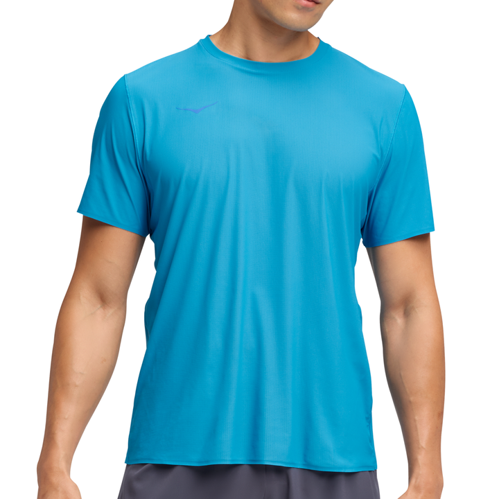 Hoka Mens Airolite Run Short Sleeve 2.0 - Hoka Blue
