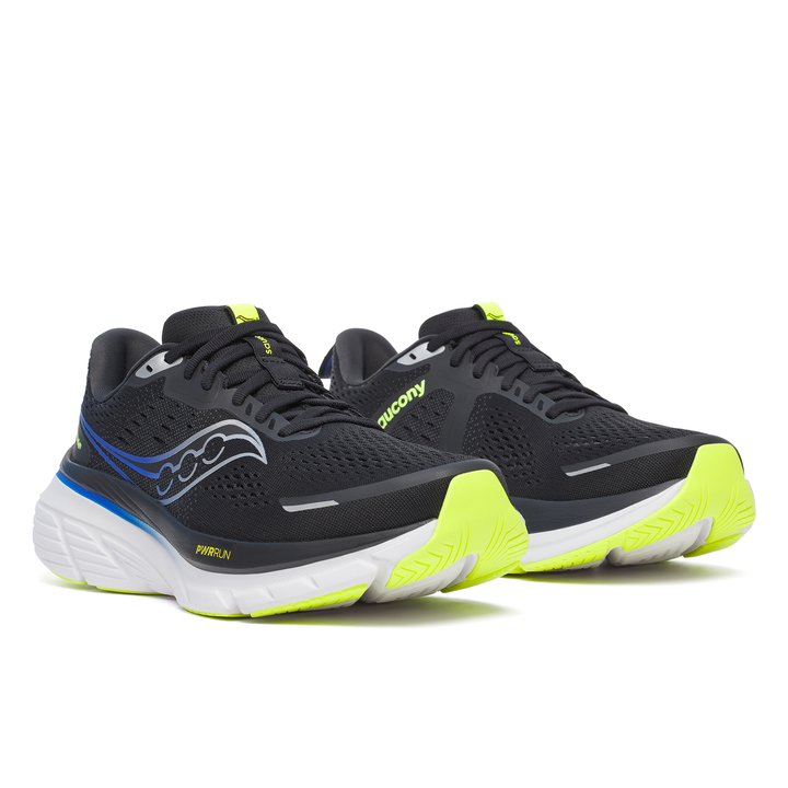 Saucony Mens Guide 18 - Noir/Lapis - Stabilité - AW25