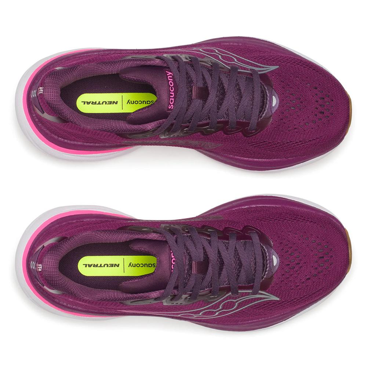 Saucony Womens Ride 19 - Plum/Eggplant - Neutral - AW26