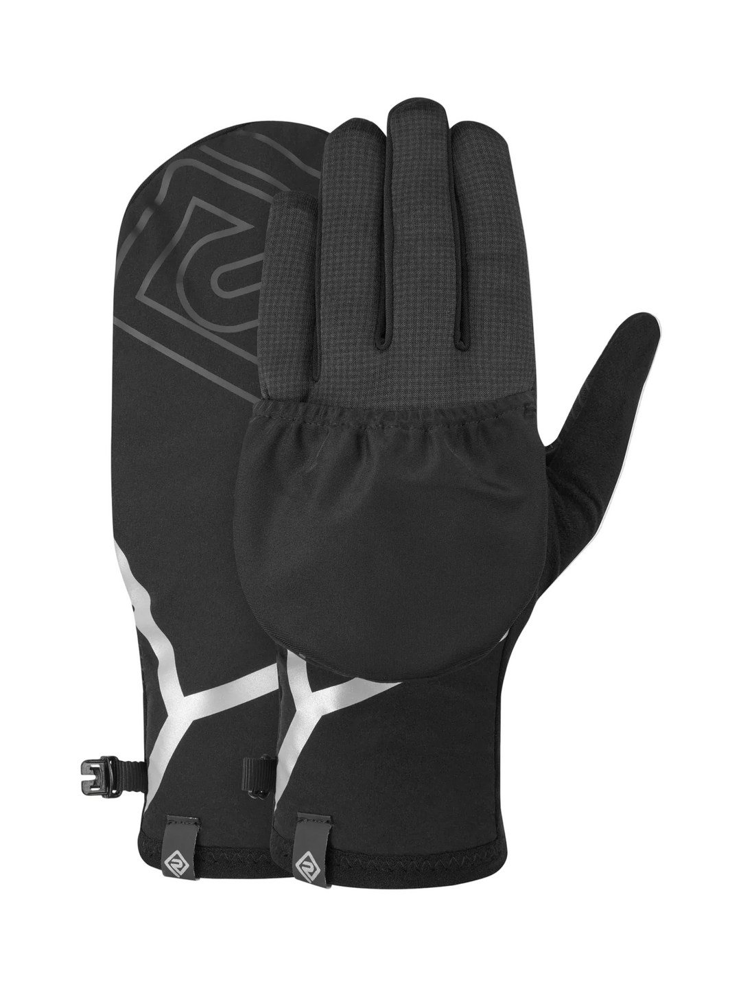 RonHill Wind-Block Convertible Glove - All Black