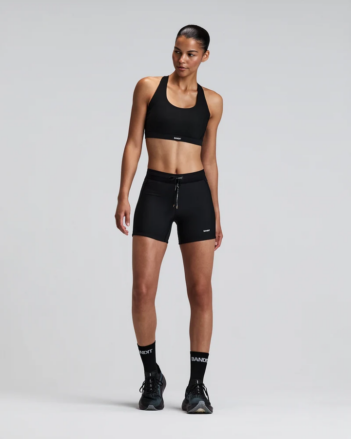 Bandit Womens Stamina 5" Compression Short - Black - AW26