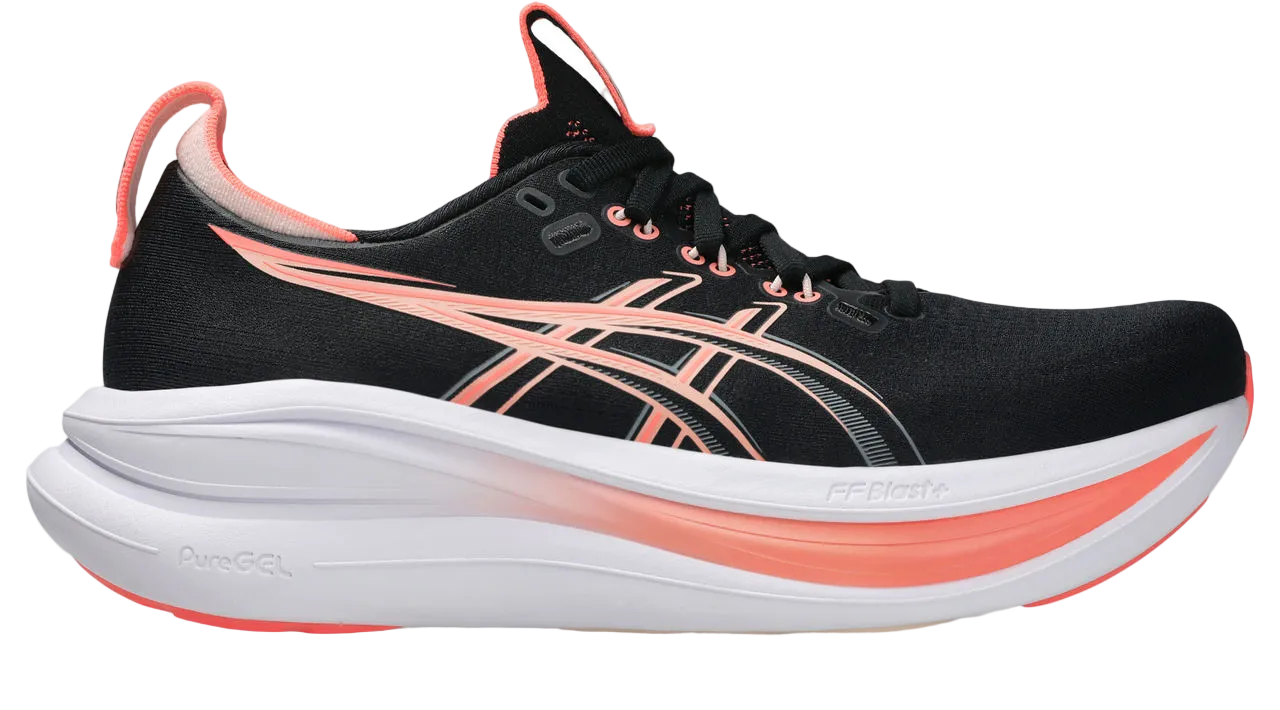 Asics Womens Gel Nimbus 28 - Black/Pearl Pink - Neutral - SS26