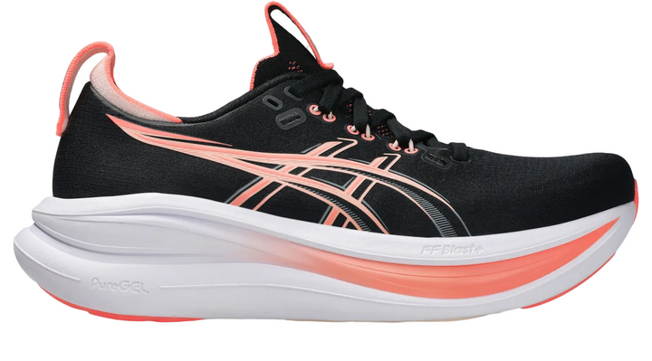 Asics Womens Gel Nimbus 28 - Black/Pearl Pink - Neutral - SS26