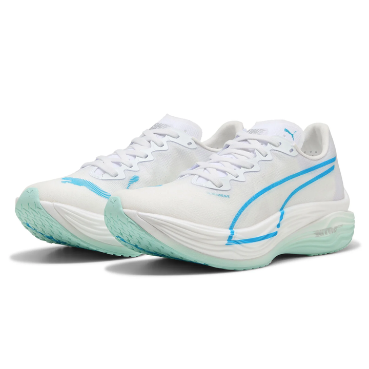 Puma Womens Deviate NITRO Elite 3 - Puma White/Speed Blue - Neutral - AW25